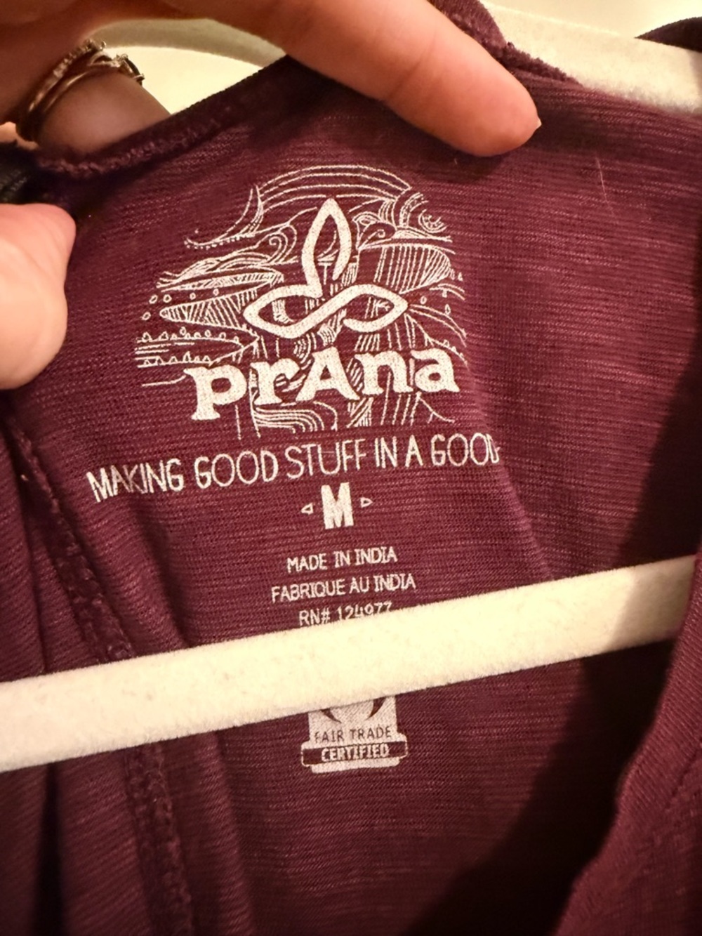 Prana Purple Graphic Tank Top - Picture 3 of 4